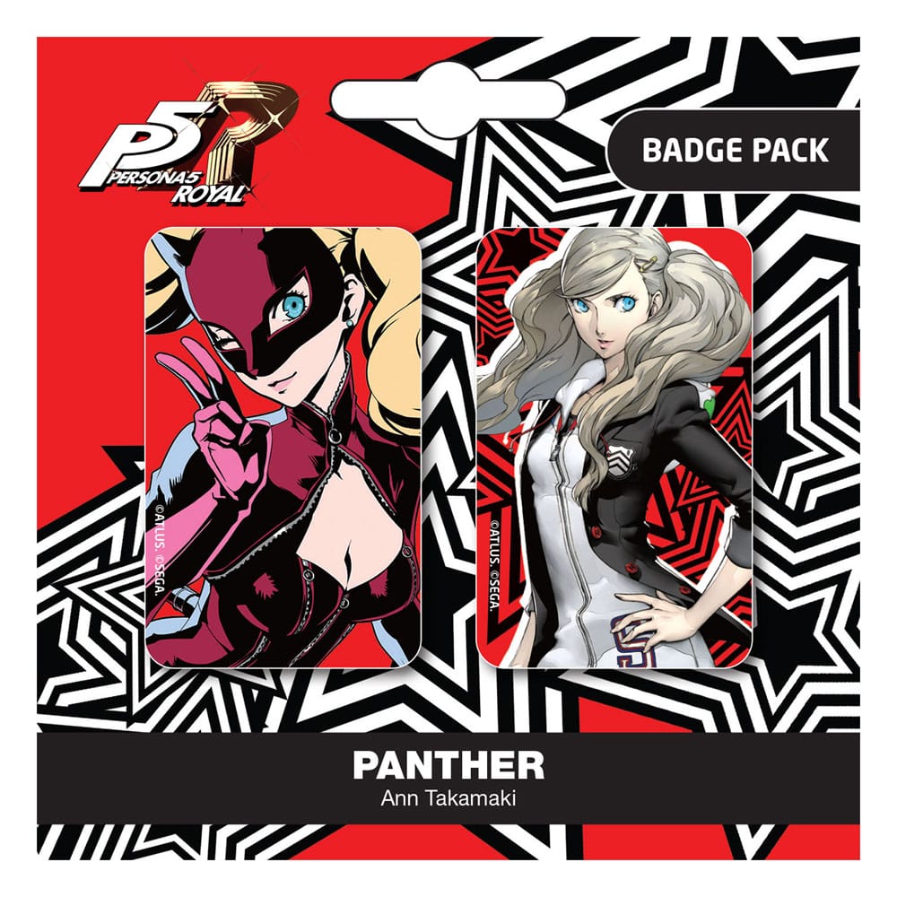 Persona 5 Panther / Ann Takamaki PopBuddies 2-Pack Pin Badges