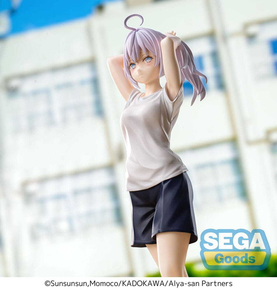 Alya Sometimes Hides Her Feelings in Russian Alya Gym Clothes Sega Prize Figure 19cm