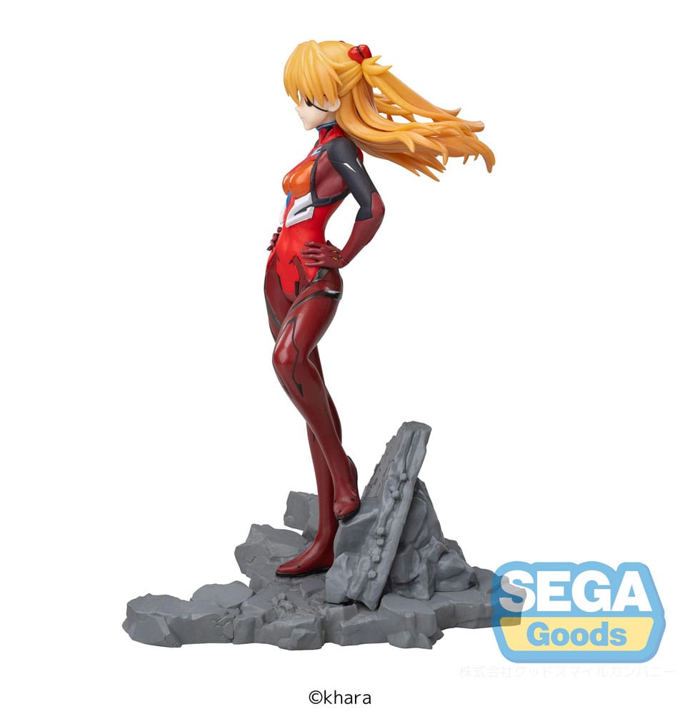 Neon Genesis Evangelion Asuka Shikinami Langley Sega Prize Figure 23cm