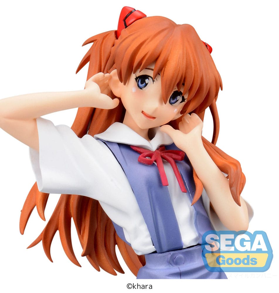 Evangelion Asuka Shikinami Langley Uniform Ver Sega XStellar Prize Figure 21cm