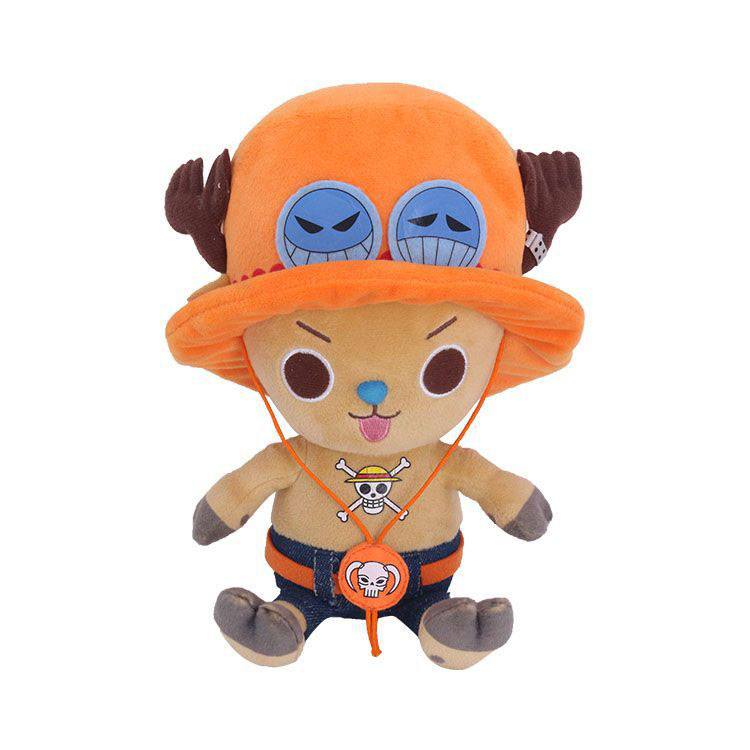 One Piece Chopper Ace Sakami Sitting Down Plush 11cm