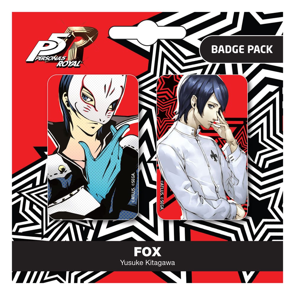 Persona 5 Fox / Yusuke Kitagawa PopBuddies 2-Pack Pin Badges
