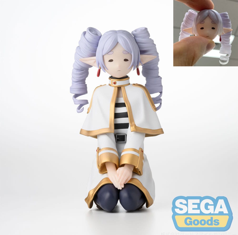 Frieren: Beyond Journey's End Frieren Ringlets Clear Ver. Perching Sega Prize Figure 10cm