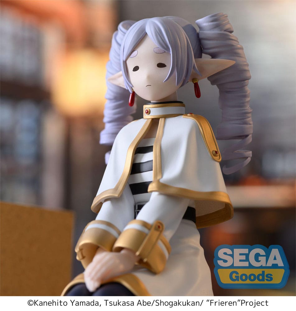 Frieren: Beyond Journey's End Frieren Ringlets Clear Ver. Perching Sega Prize Figure 10cm