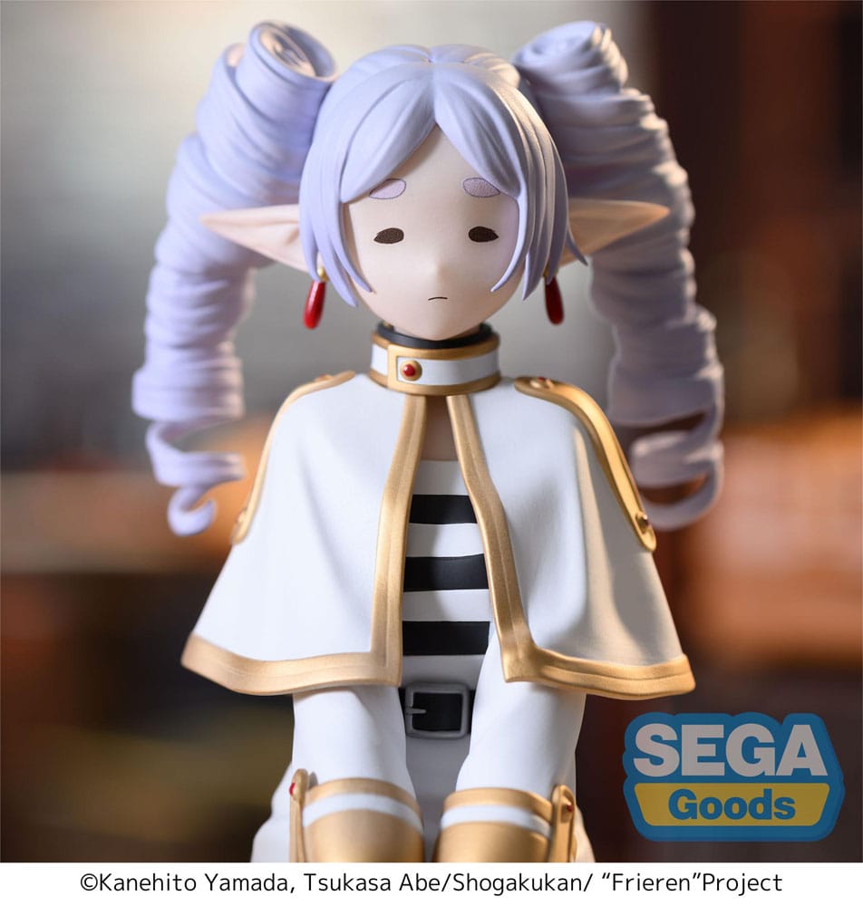 Frieren: Beyond Journey's End Frieren Ringlets Clear Ver. Perching Sega Prize Figure 10cm