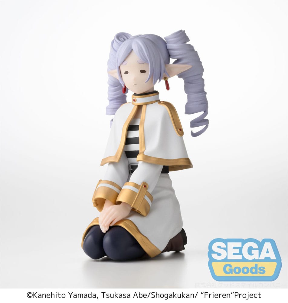 Frieren: Beyond Journey's End Frieren Ringlets Clear Ver. Perching Sega Prize Figure 10cm