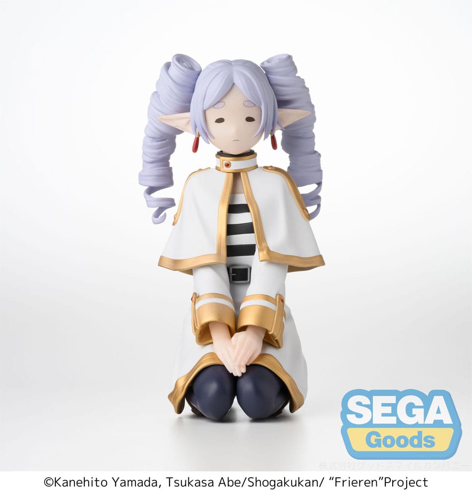 Frieren: Beyond Journey's End Frieren Ringlets Clear Ver. Perching Sega Prize Figure 10cm