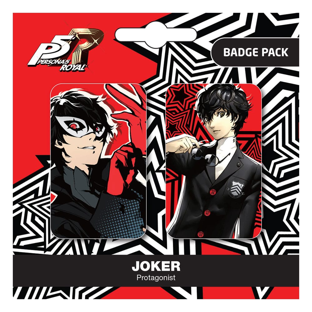 Persona 5 Joker / Protagonist PopBuddies 2-Pack Pin Badges