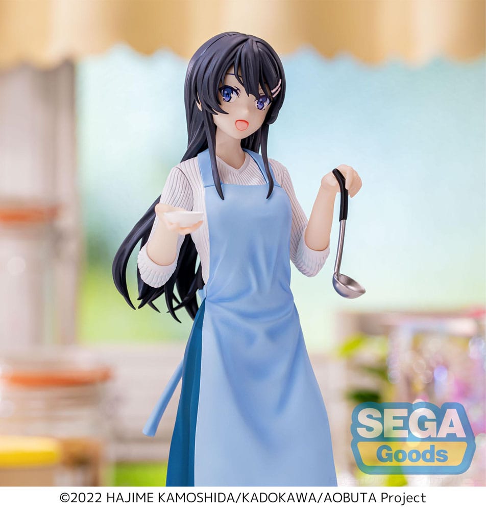 Rascal Does Not Dream of Bunny Girl Senpai Mai Sakurajima Apron Figure 14cm