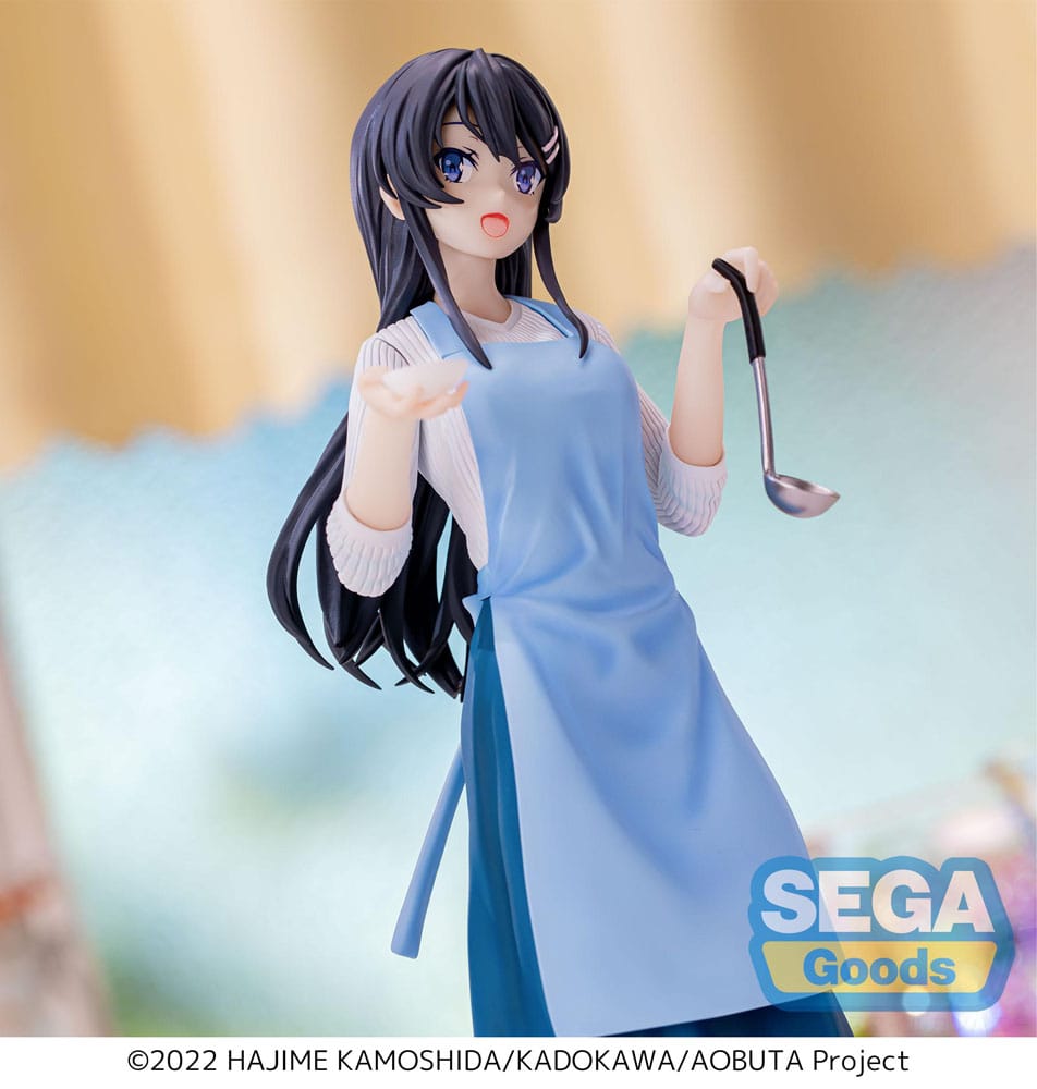 Rascal Does Not Dream of Bunny Girl Senpai Mai Sakurajima Apron Figure 14cm