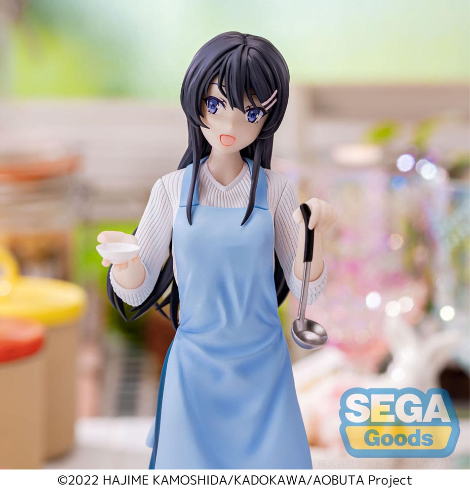 Rascal Does Not Dream of Bunny Girl Senpai Mai Sakurajima Apron Figure 14cm
