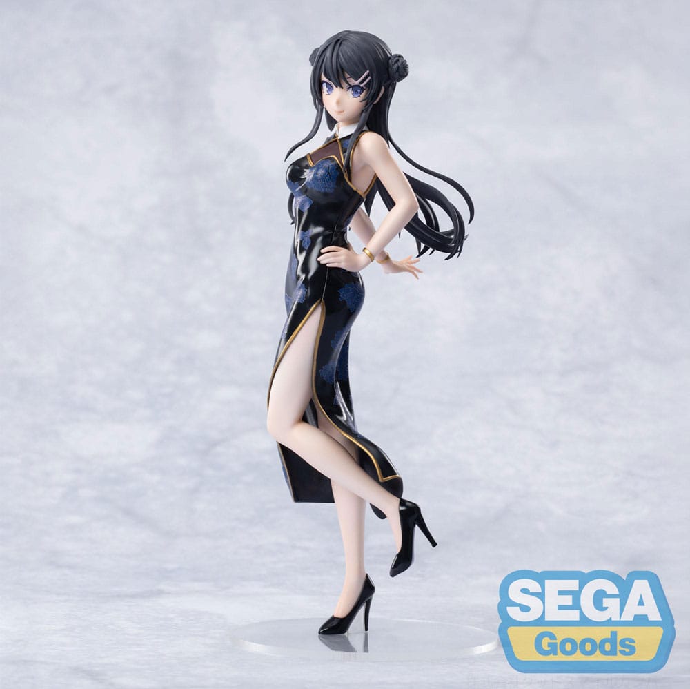 Rascal Does Not Dream of Bunny Girl Senpai Mai Sakurajima Chinese Dress Sega Figure 22cm