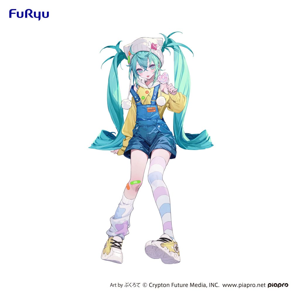 Vocaloid Hatsune Miku Lollipop Furyu Noodle Stopper Figure 15cm