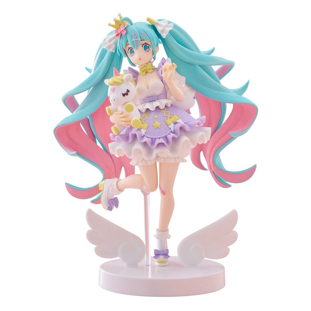 Vocaloid Hatsune Miku Yumekawa Princess Lavender Furyu Tenitol Figure 21cm