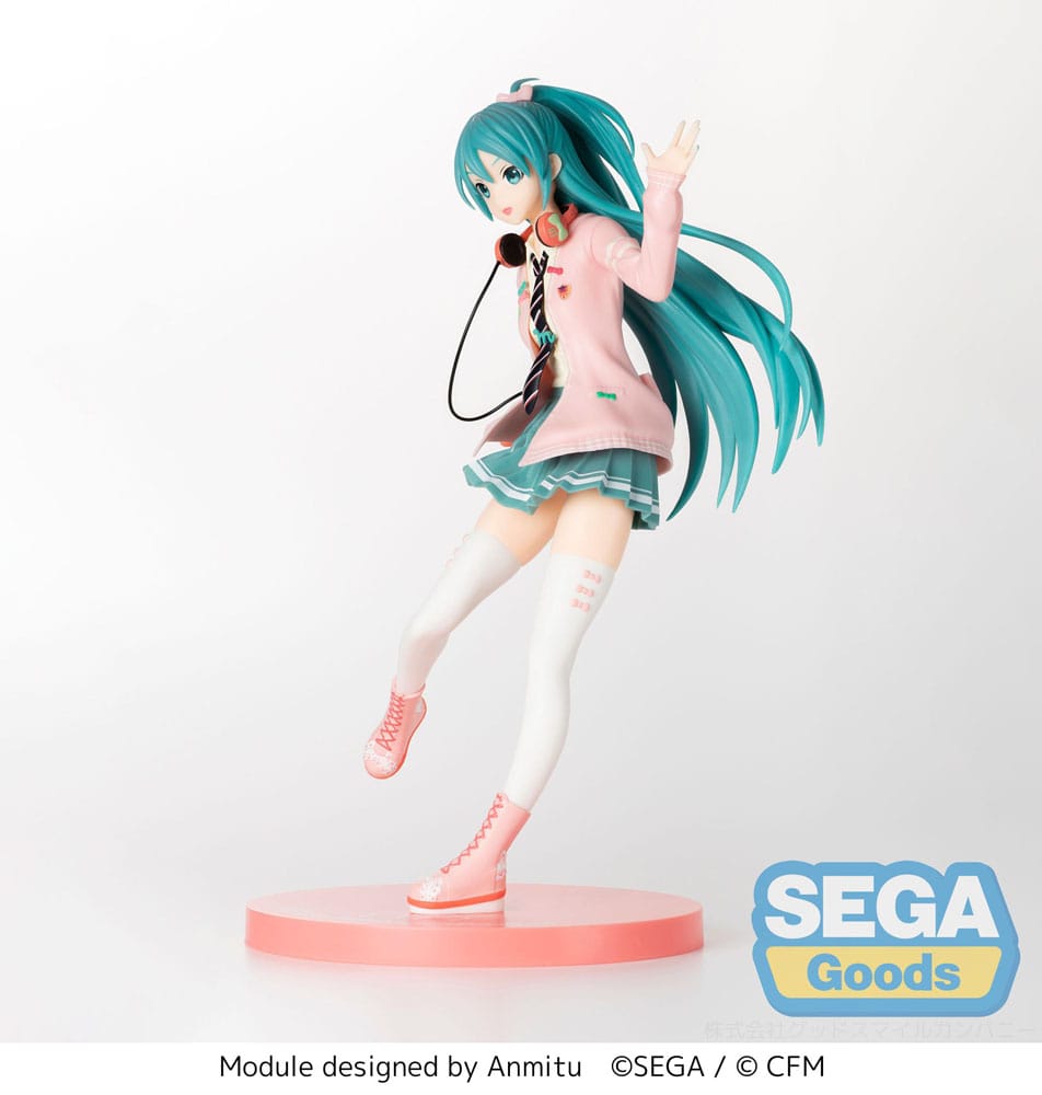 Vocaloid Hatsune Miku Project Diva Ribbon Girl Sega Prize Figure 24cm