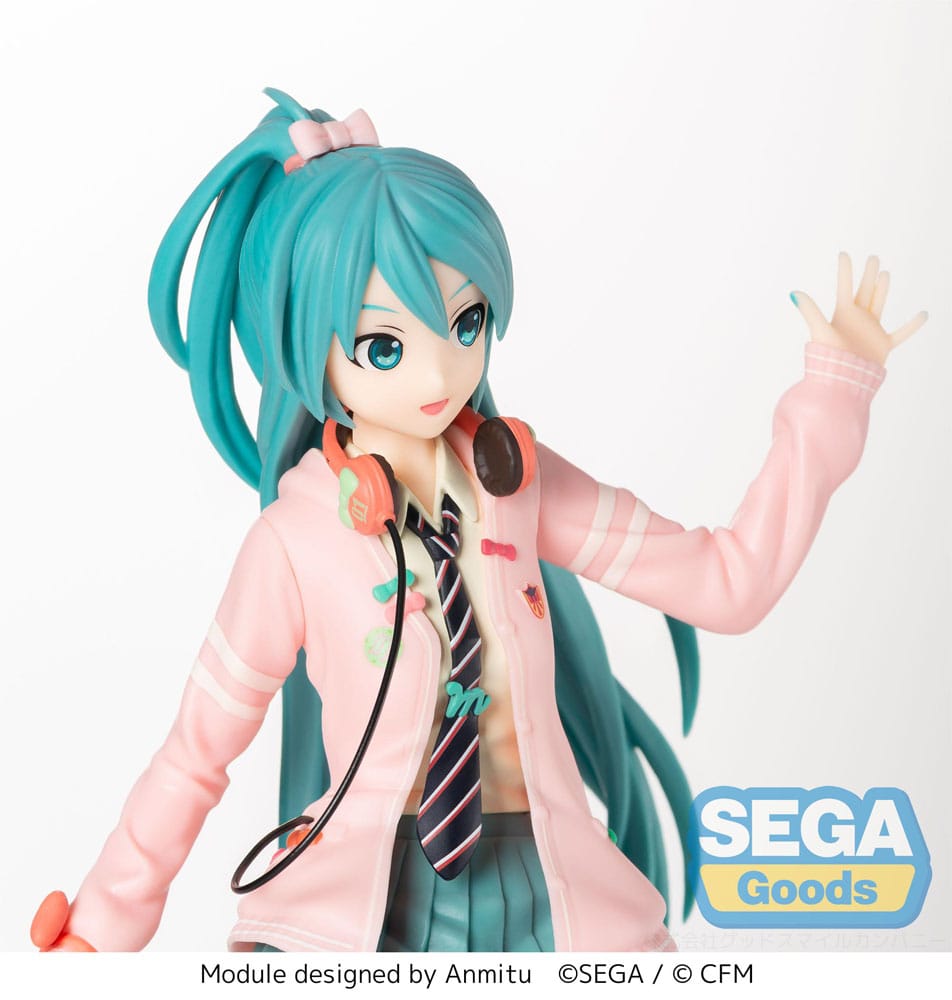 Vocaloid Hatsune Miku Project Diva Ribbon Girl Sega Prize Figure 24cm