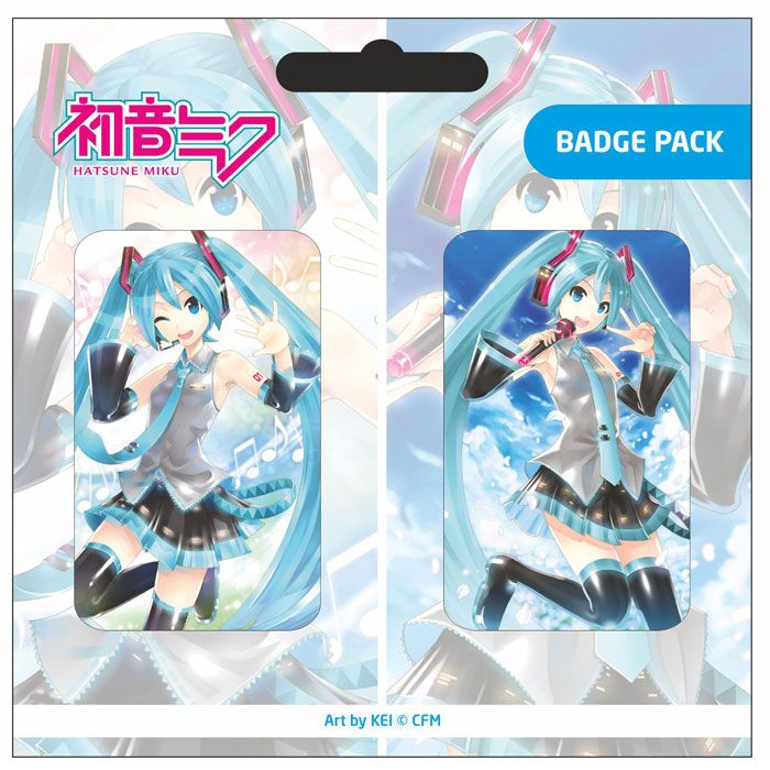 Vocaloid Hatsune Miku Set A PopBuddies 2-Pack Pin Badges