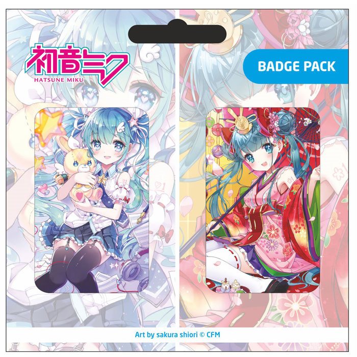 Vocaloid Hatsune Miku Set B PopBuddies 2-Pack Pin Badges