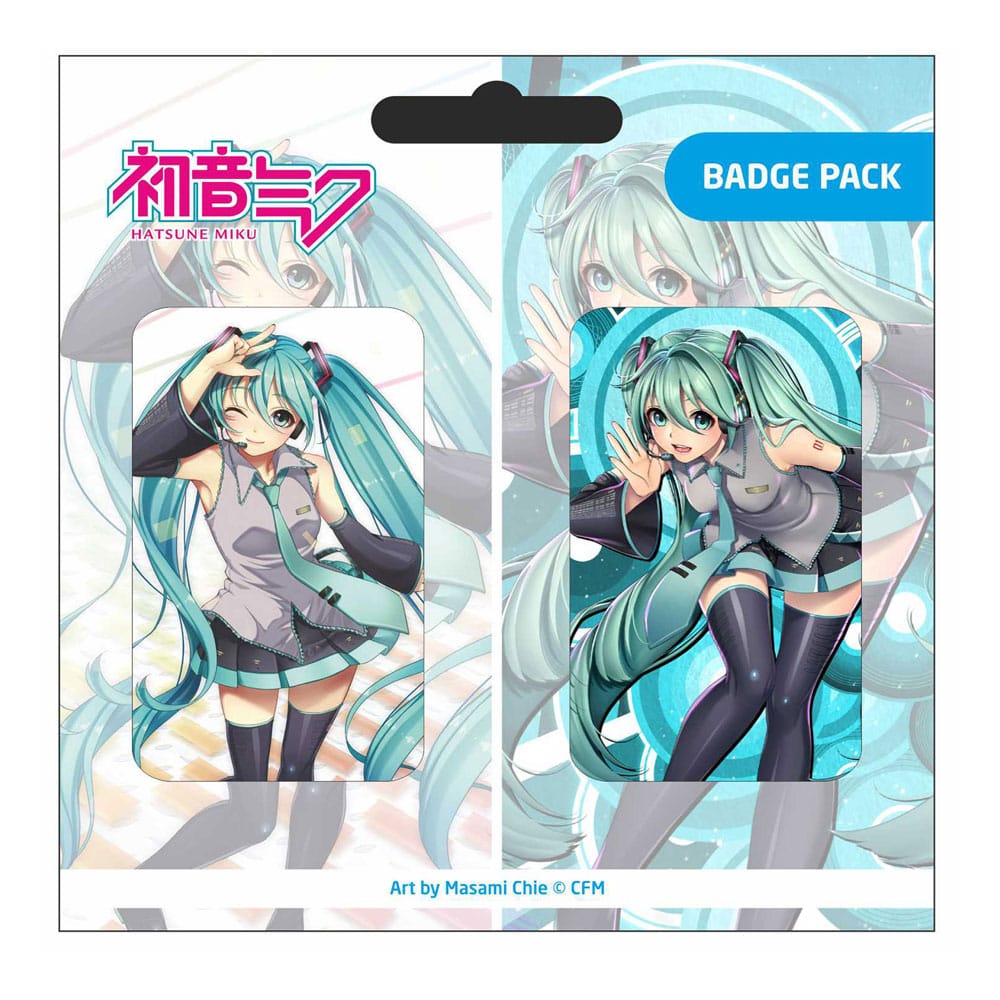 Vocaloid Hatsune Miku Set D PopBuddies 2-Pack Pin Badges
