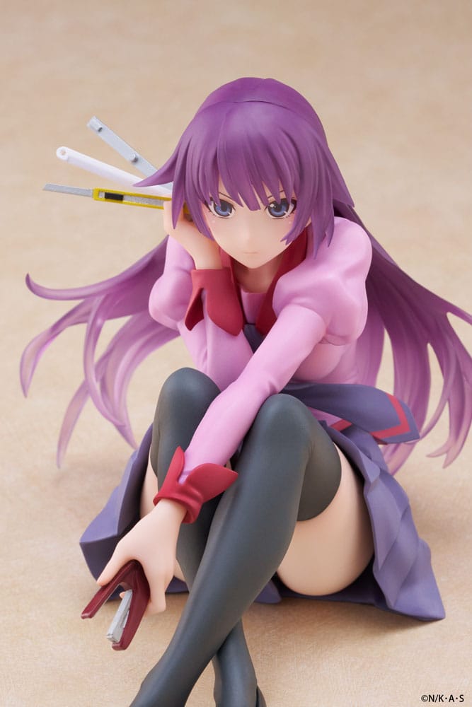 Monogatari Hitagi Senjougahara Desktop Cute Furyu Prize Figure 13cm