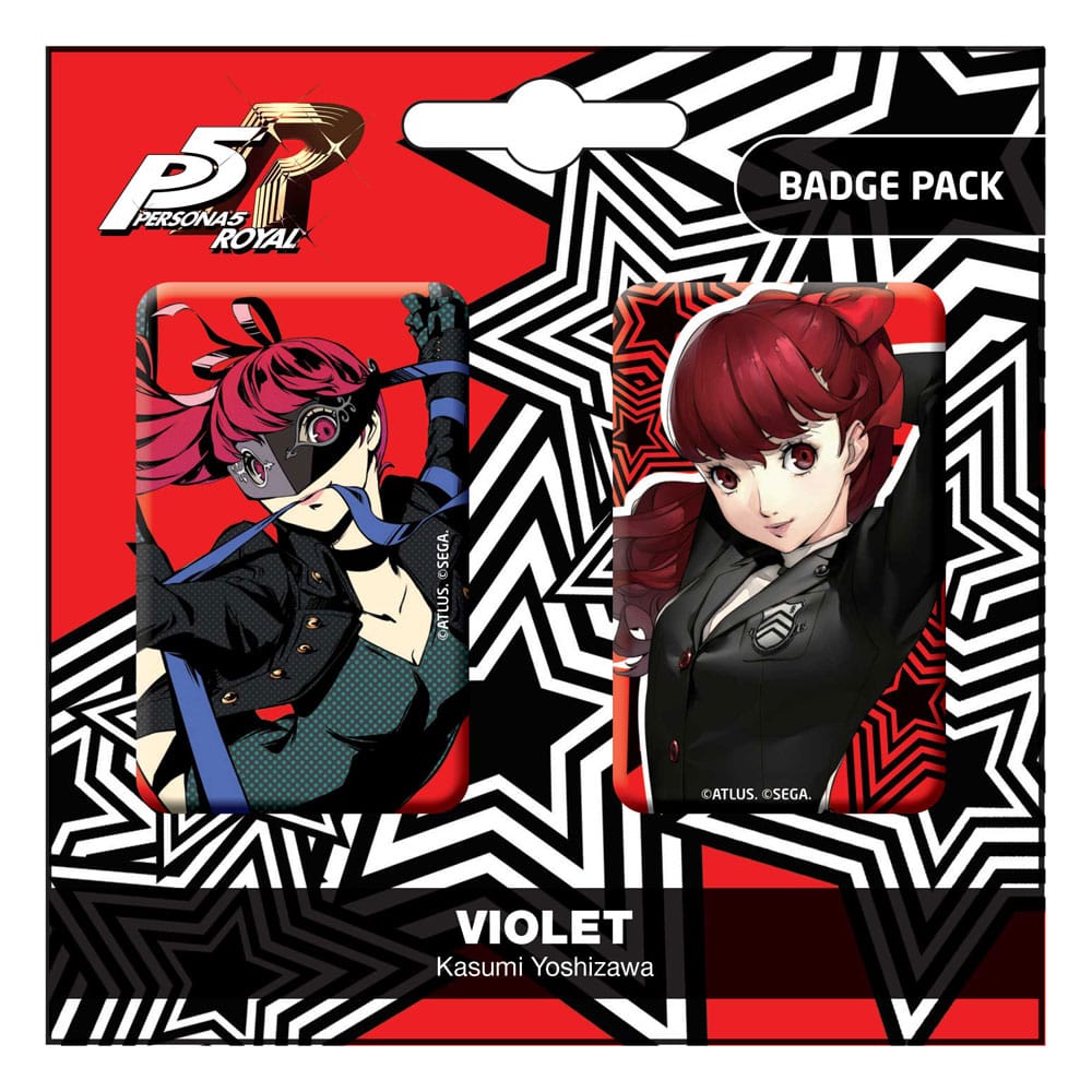 Persona 5 Violet / Kasumi Yoshizawa PopBuddies 2-Pack Pin Badges