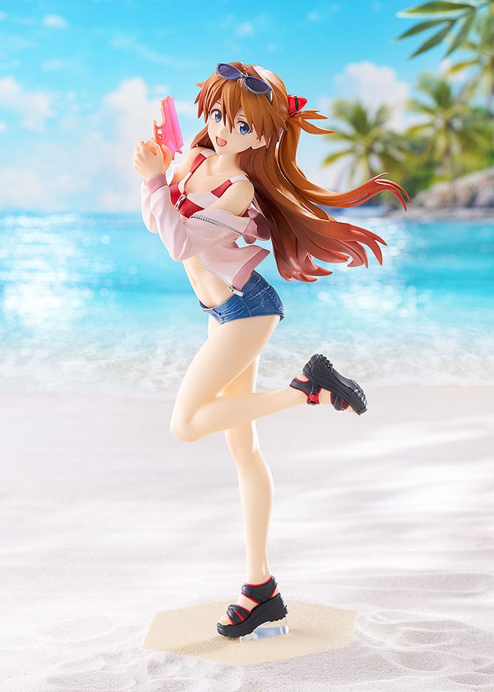 Evangelion Asuka Shikinami Langley Beach Queens Pop Up Parade L Figure 22cm