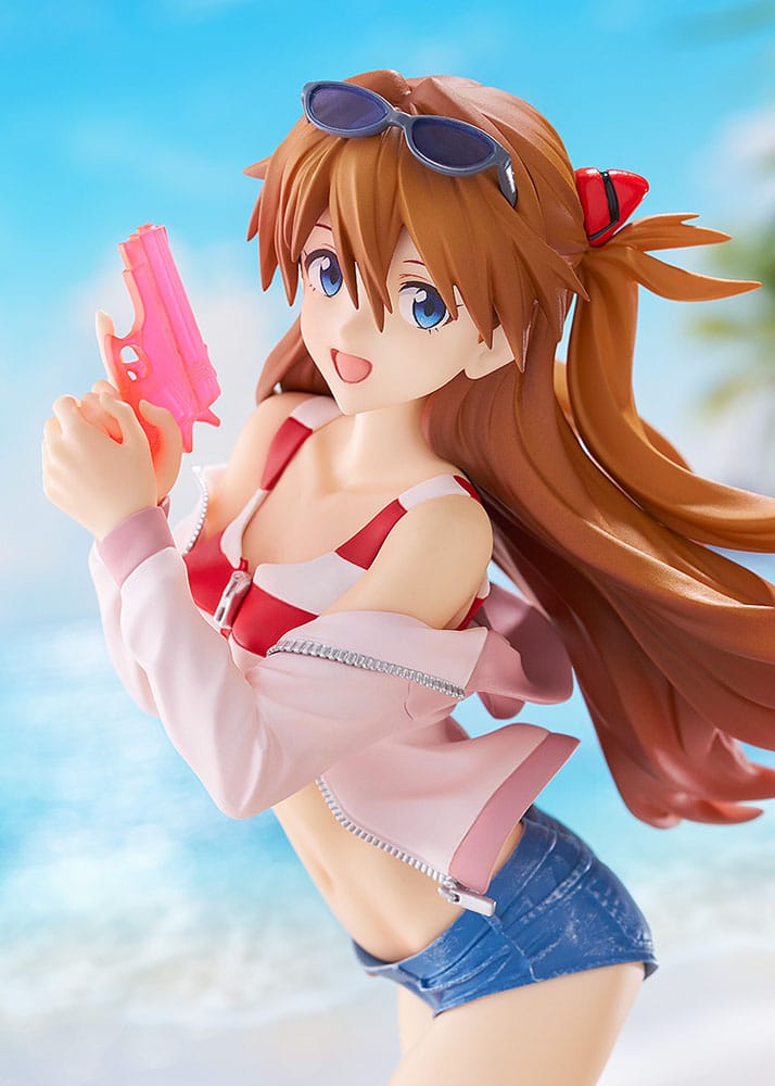 Evangelion Asuka Shikinami Langley Beach Queens Pop Up Parade L Figure 22cm
