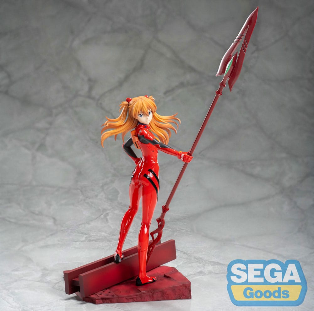 Evangelion Asuka Shikinami Langley Spear of Longinus Sega Prize Figure 20cm
