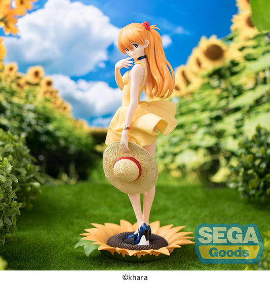 Evangelion Asuka Shikinami Langley Summer Dress Ver. Sega Prize Figure 24cm