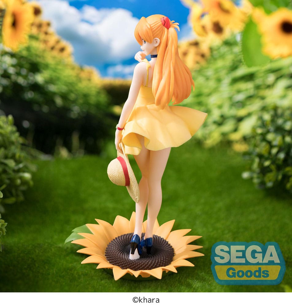 Evangelion Asuka Shikinami Langley Summer Dress Ver. Sega Prize Figure 24cm
