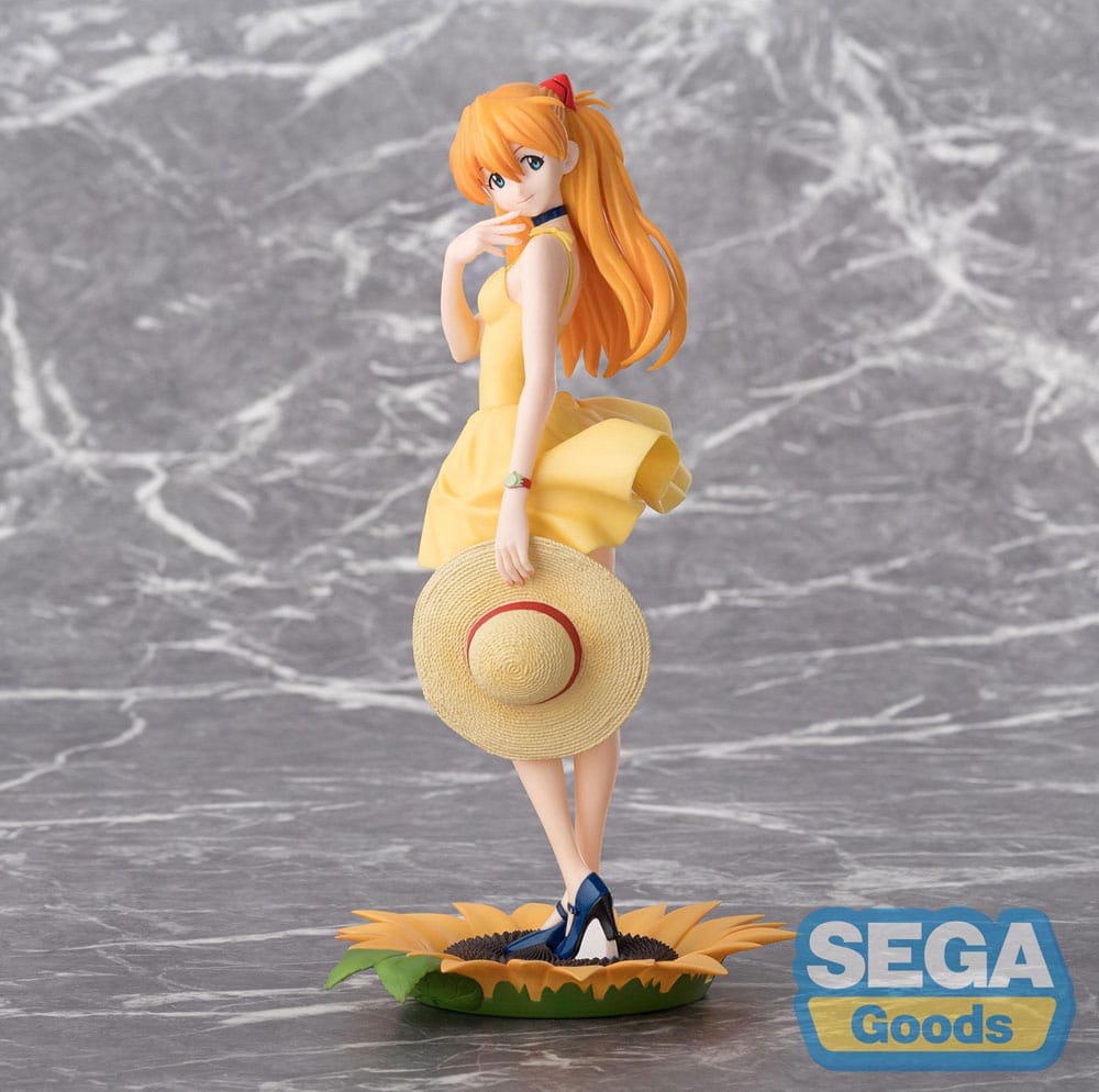 Evangelion Asuka Shikinami Langley Summer Dress Ver. Sega Prize Figure 24cm