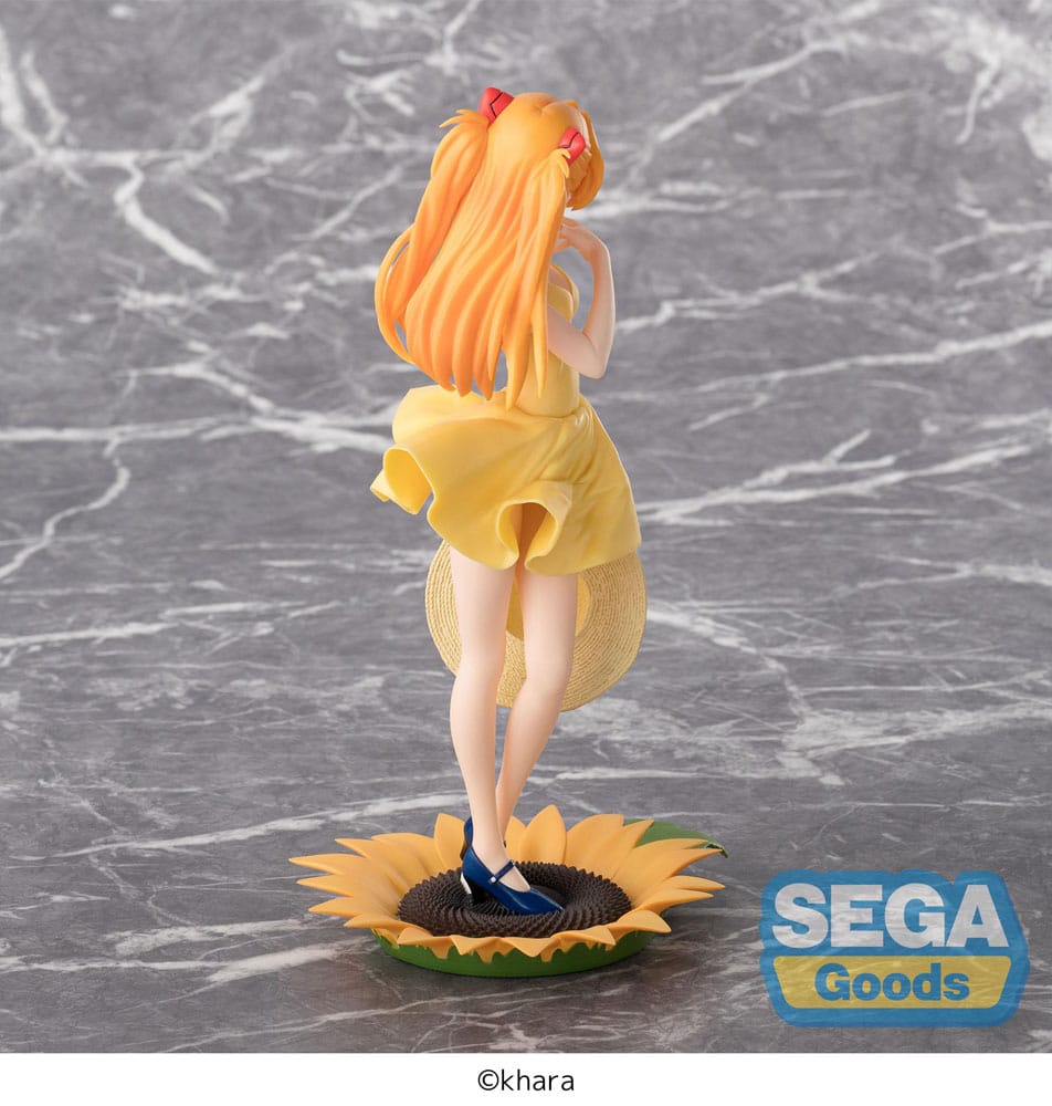 Evangelion Asuka Shikinami Langley Summer Dress Ver. Sega Prize Figure 24cm