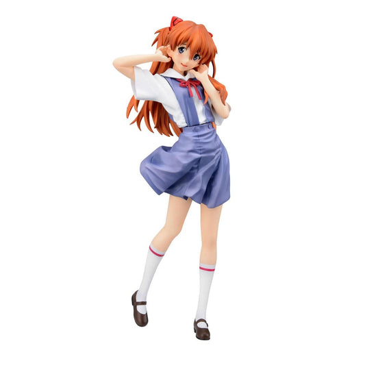Evangelion Asuka Shikinami Langley Asuka Uniform Ver Sega XStellar Prize Figure 21cm