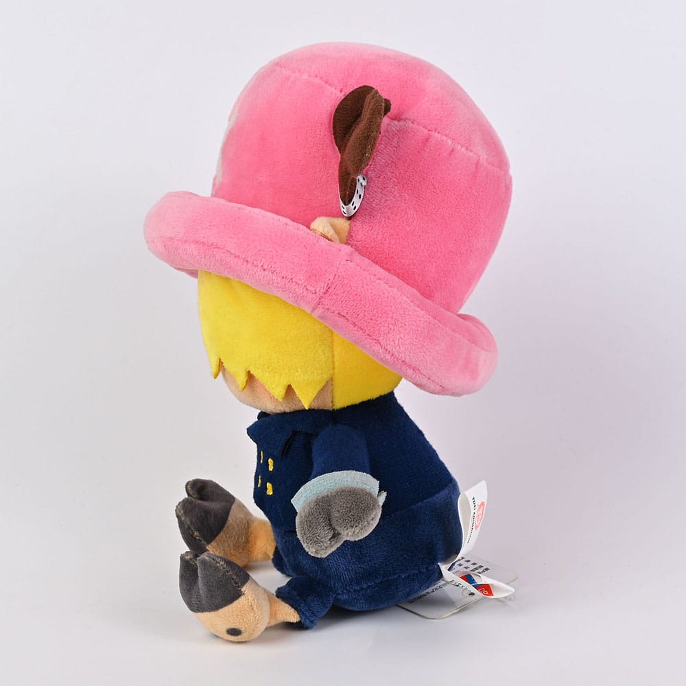 One Piece Tony Tony Chopper X Sanji Sakami Sitting Down Plush 25cm