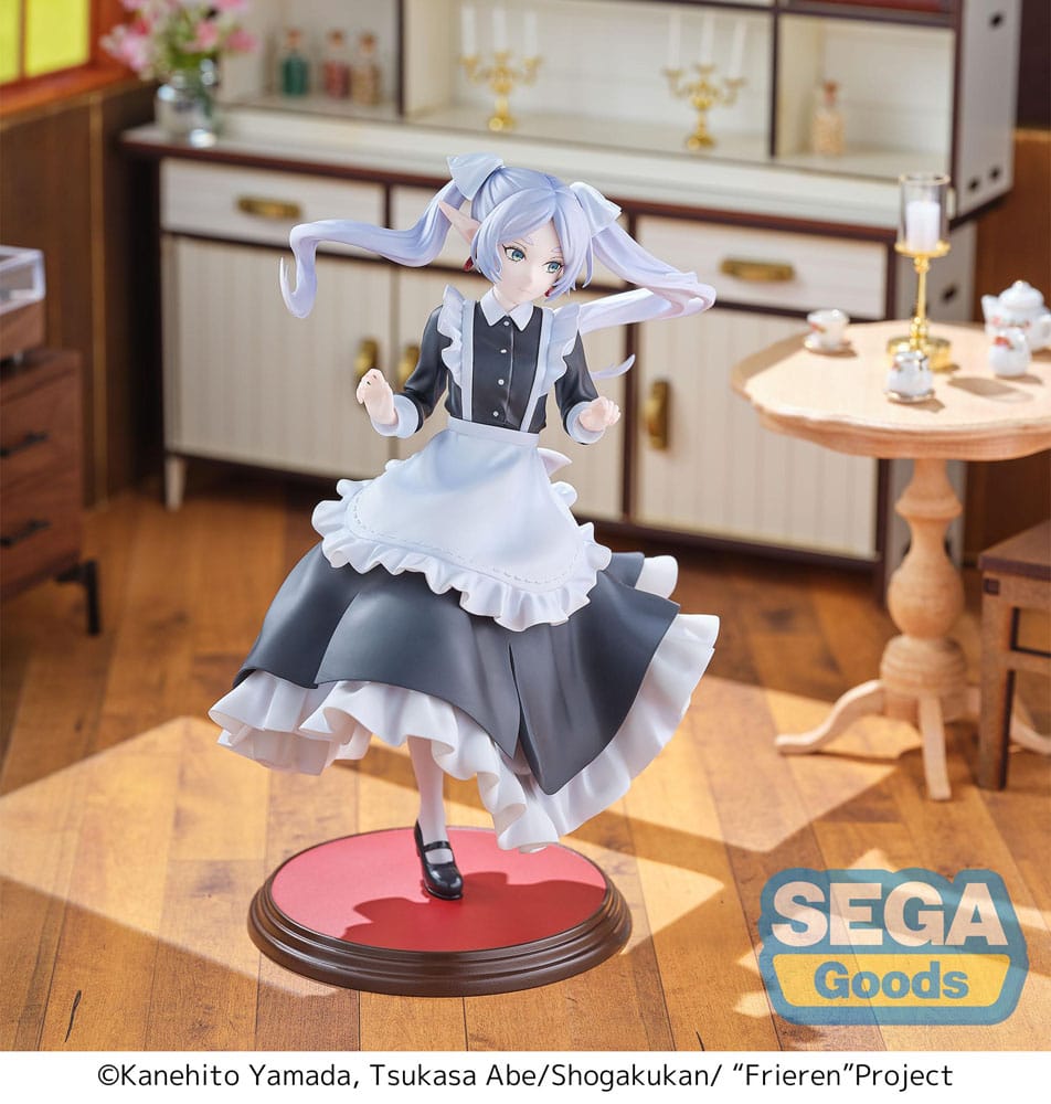 Frieren Beyond Journey's End Frieren Maid Costume Sega Luminasta Prize Figure 20cm