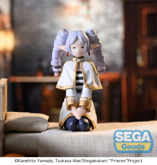 Frieren: Beyond Journey's End Frieren Ringlets Clear Ver. Perching Sega Prize Figure 10cm