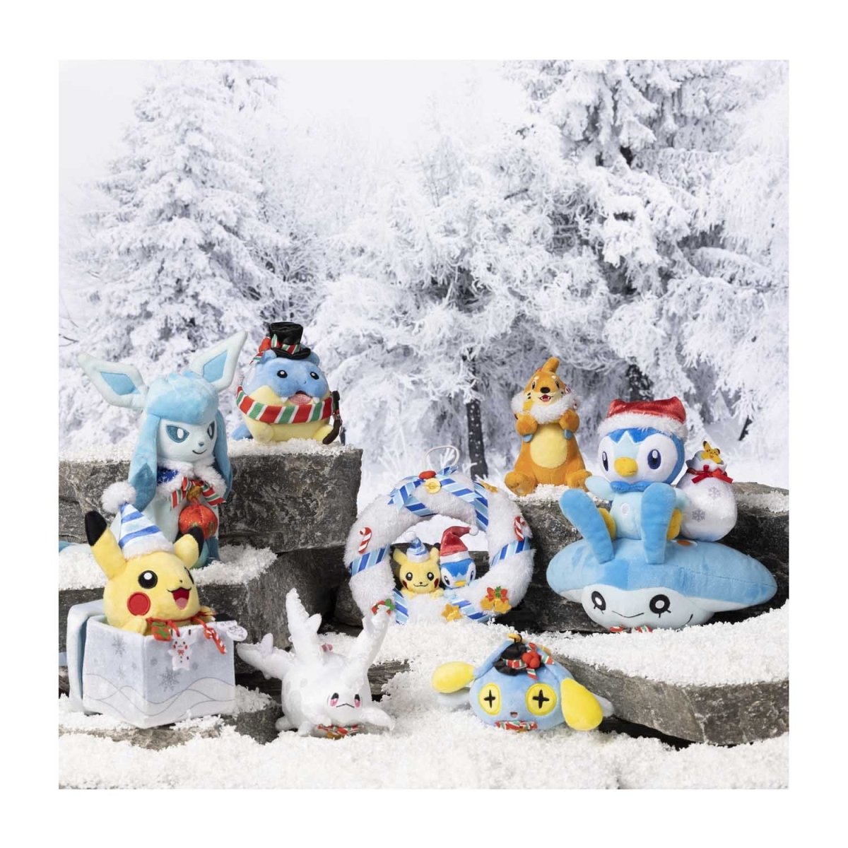Pokemon Glaceon Sinnoh Undersea Holiday Plush 23cm