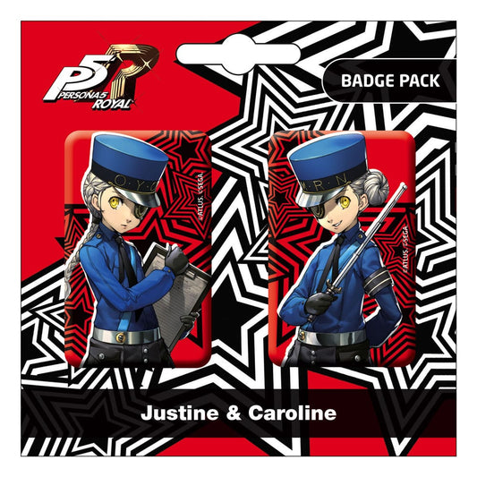 Persona 5 Justine And Caroline PopBuddies 2-Pack Pin Badges