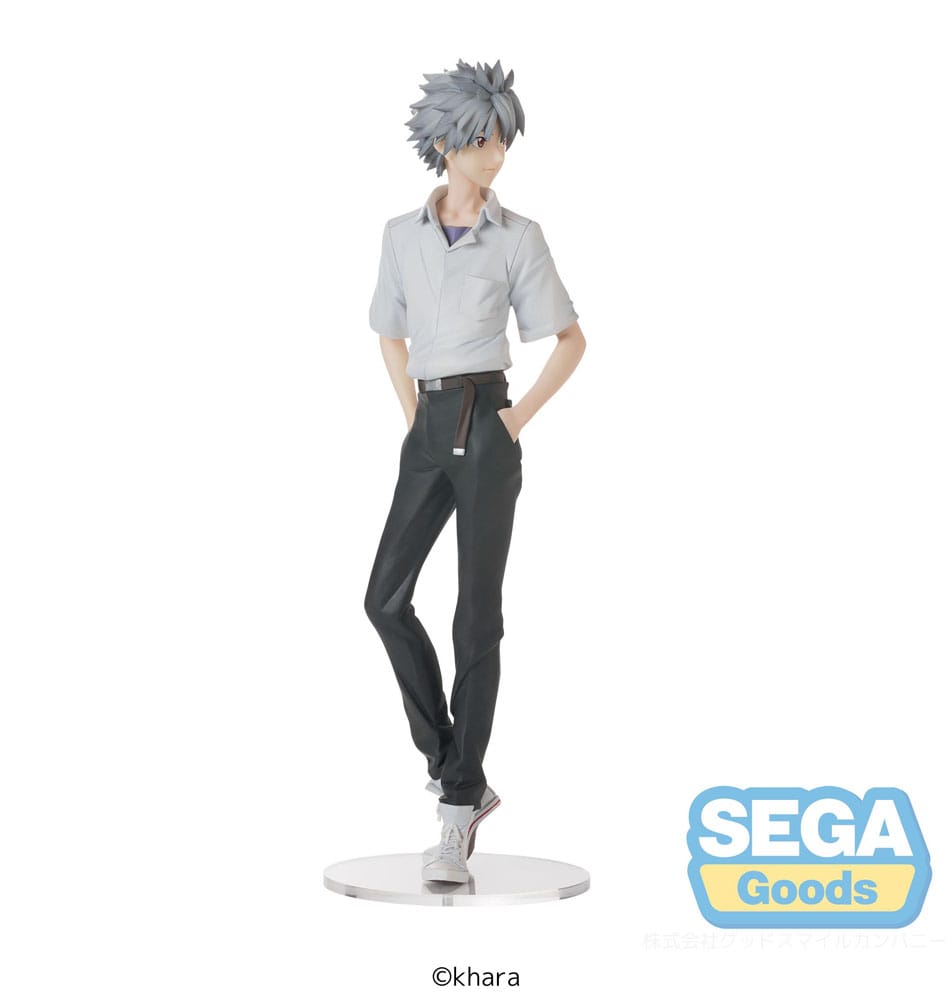 Neon Genesis Evangelion Kaworu Nagisa Uniform Ver Sega Prize Figure 22cm