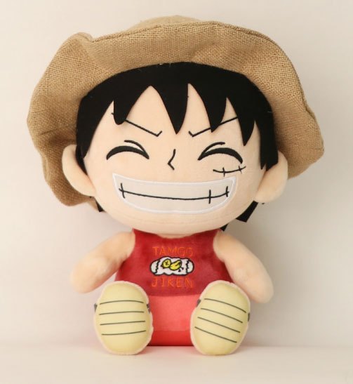 One Piece Monkey D. Luffy Sakami Sitting Down Plush 25cm