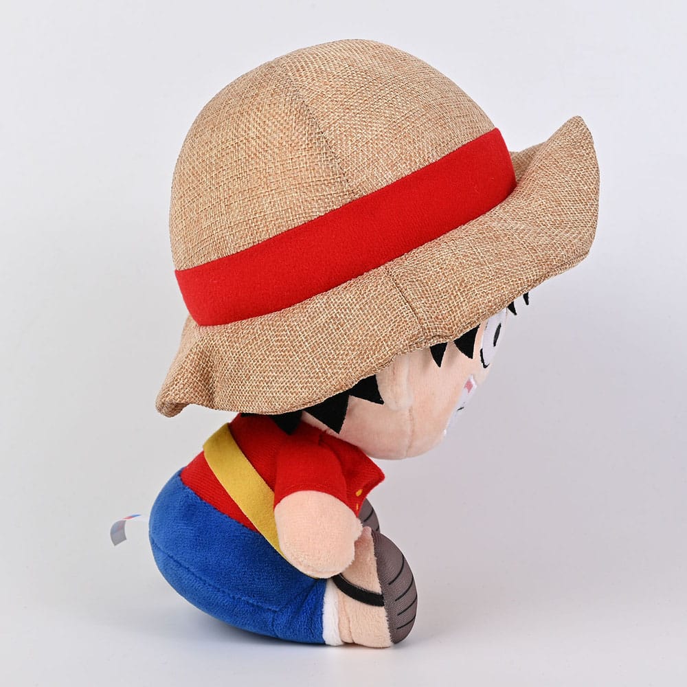 One Piece Luffy New World Ver. Sakami Sitting Down Plush 20cm