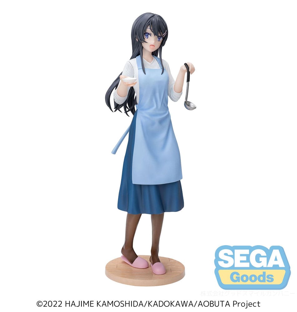 Rascal Does Not Dream of Bunny Girl Senpai Mai Sakurajima Apron Figure 14cm
