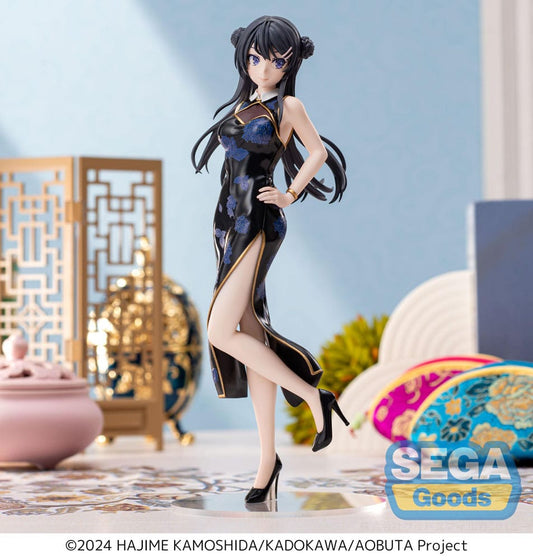 Rascal Does Not Dream of Bunny Girl Senpai Mai Sakurajima Chinese Dress Sega Figure 22cm