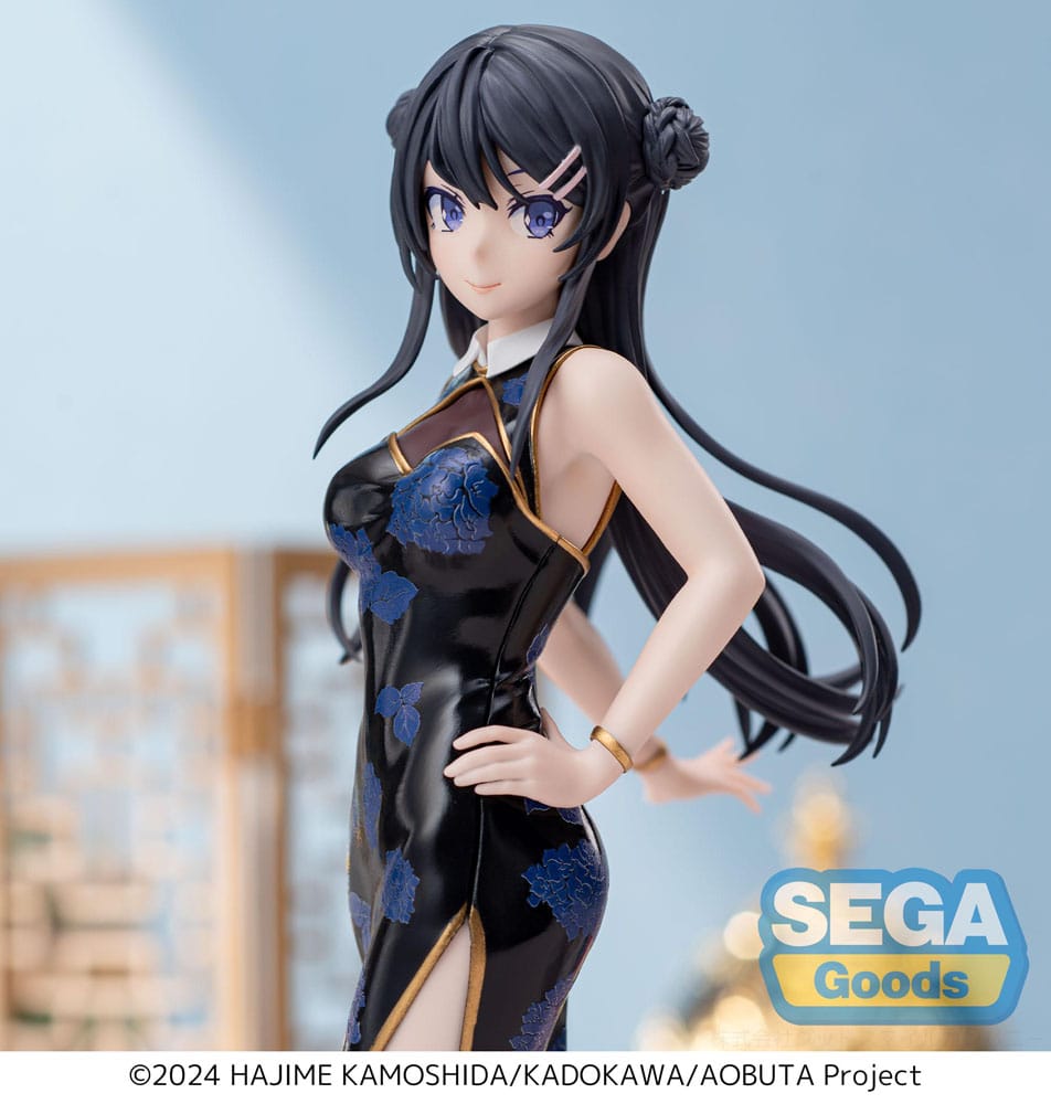 Rascal Does Not Dream of Bunny Girl Senpai Mai Sakurajima Chinese Dress Sega Figure 22cm