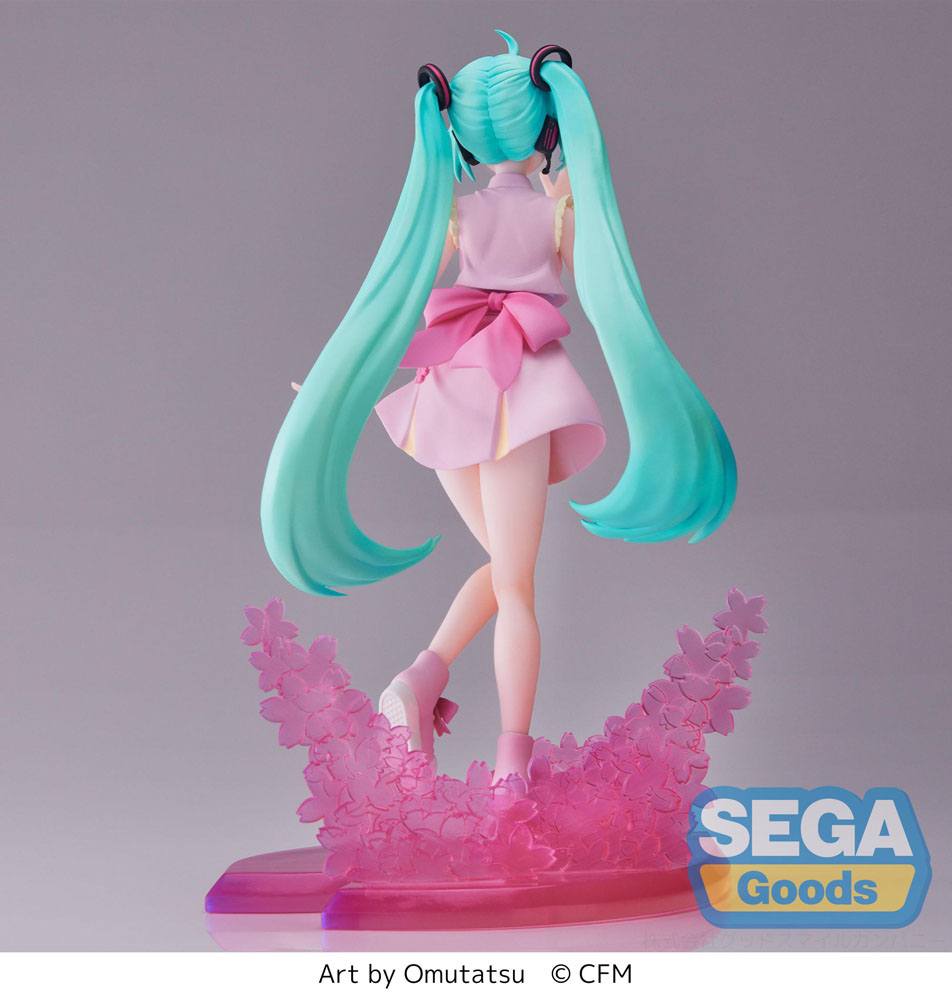 Vocaloid Hatsune Miku Project DIVA Sakura Miku Omutatsu Luminasta Sega Prize Figure 21cm