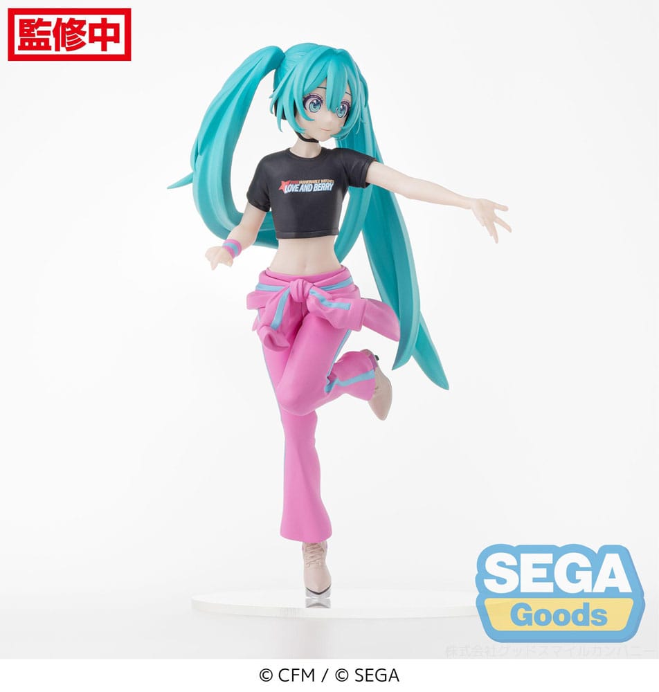 Vocaloid Hatsune Miku Love and Berry Dress Up and Dance Berry Ver. Sega Prize Figure 17cm
