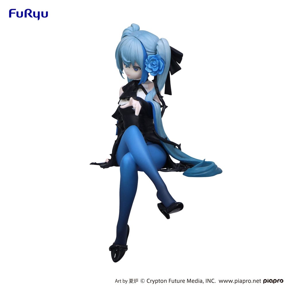 Vocaloid Hatsune Miku Blue Rose Ver. Furyu Noodle Stopper Figure 14cm