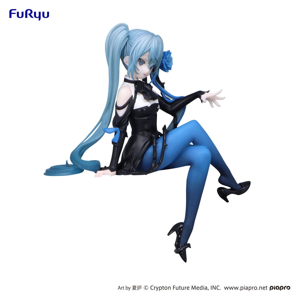 Vocaloid Hatsune Miku Blue Rose Ver. Furyu Noodle Stopper Figure 14cm