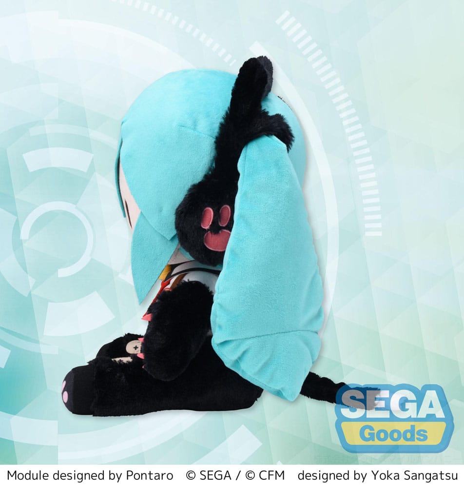 Vocaloid Hatsune Miku Kitty Cat Sega Plush 30cm