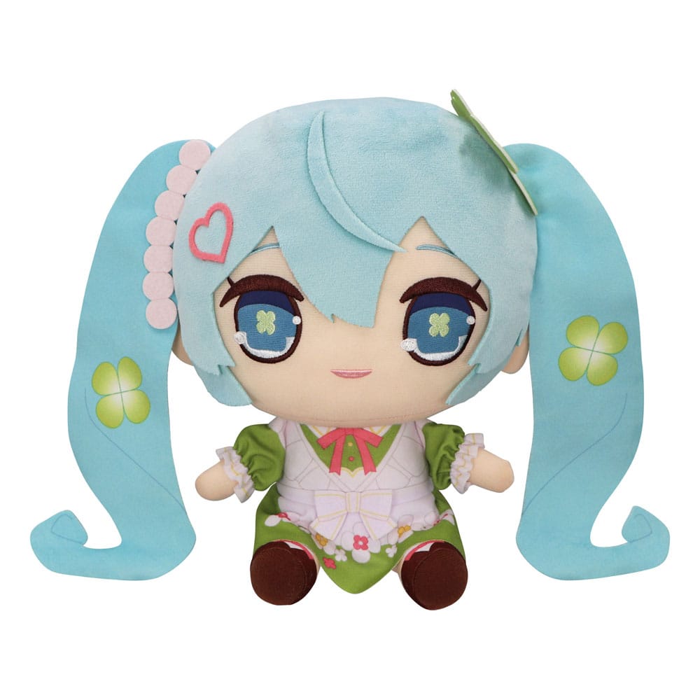 Vocaloid Hatsune Miku Kyurumaru Clover Plush 26cm